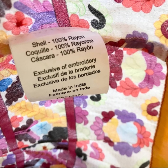 Anthropologie Tanvi Kedia Beaded Caltha Swing Dress Size XL - Picture 6 of 16